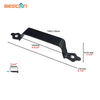 Venta al por mayor de manijas de puerta principal y de cerca de metal resistente negro para uso en exteriores