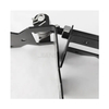 Bisagras de puerta de jardín de metal resistente, color negro, para puertas de valla de vinilo, resistentes al óxido