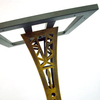 Pata de mesa de metal personalizada decorativa con base de torre de fábrica