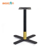 Patas de mesa de oficina con base de mesa de comedor de restaurante de hierro de diseño negro clásico de metal