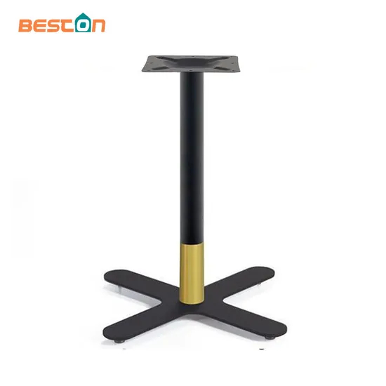 Patas de mesa de oficina con base de mesa de comedor de restaurante de hierro de diseño negro clásico de metal