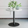 Base grande de acero de la mesa de centro de Chrome del metal del escritorio del pedestal del comedor moderno