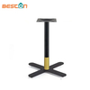 Precio de fábrica Bases de mesa plana Muebles cepillados Soporte de mesa de centro al aire libre negro
