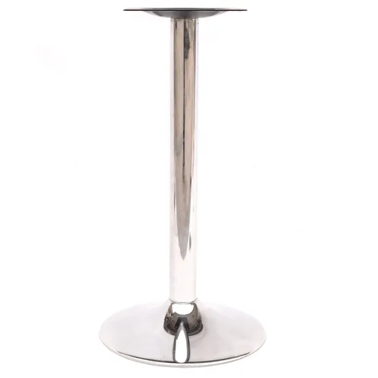 Patas de mesa de comedor plateadas con base de mesa chapada en hierro para uso hotelero