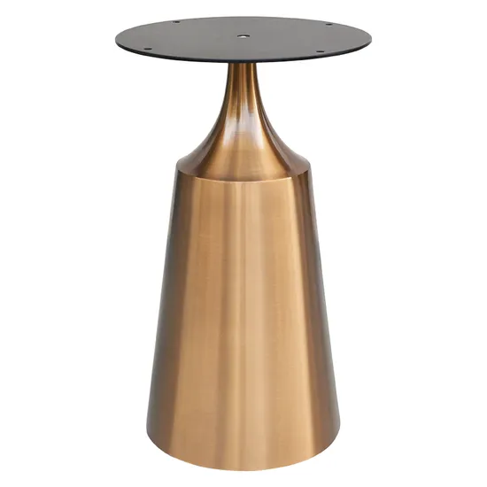 Base metálica de la pata de la tabla del oro de los muebles del acero inoxidable del cepillo para la mesa de comedor