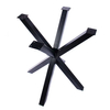 Base de mesa de comedor de acero y metal con unión cruzada, base de mesa de escritorio para computadora de oficina