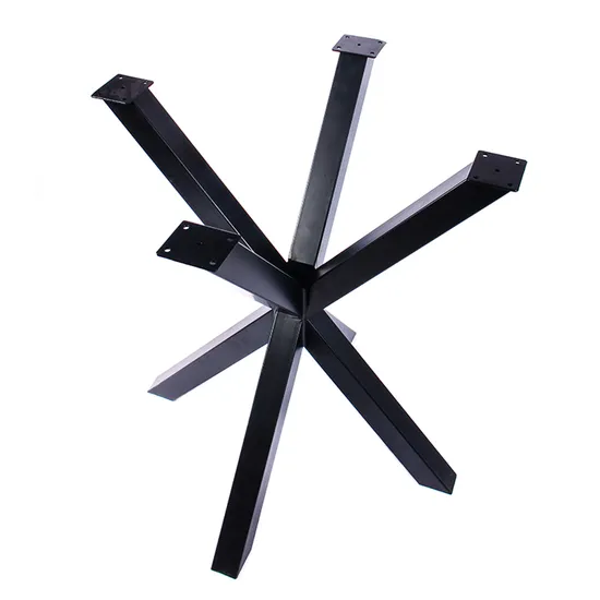 Base de mesa de comedor de acero y metal con unión cruzada, base de mesa de escritorio para computadora de oficina