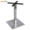 Mesa de comedor industrial al por mayor de la base del oro del metal base de la tabla