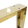 Muebles Café Comedor Patas de mesa de metal dorado moderno de acero inoxidable
