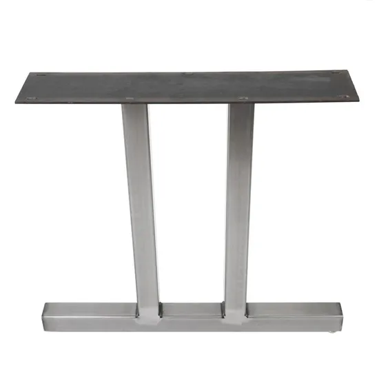 Precio barato Metal de acero en forma de T Patas de mesa de comedor de acero inoxidable