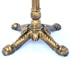 Pata de mesa de centro de hierro fundido de bronce con garra de tigre decorada