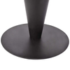 Muebles con recubrimiento de polvo negro de hierro Tulip Base de mesa para encimeras de mármol