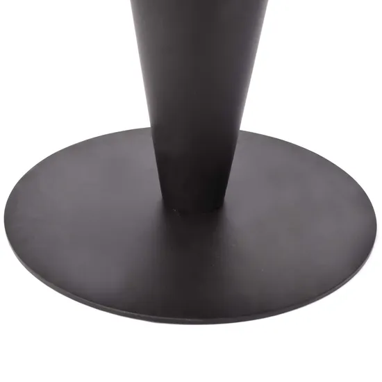 Muebles con recubrimiento de polvo negro de hierro Tulip Base de mesa para encimeras de mármol
