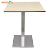 Nuevo diseño de muebles Cafe Base de mesa de comedor cuadrada