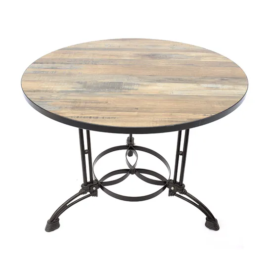 Patas de mesa de hierro fundido Wourght ornamentales antiguas para mesa de comedor de restaurante