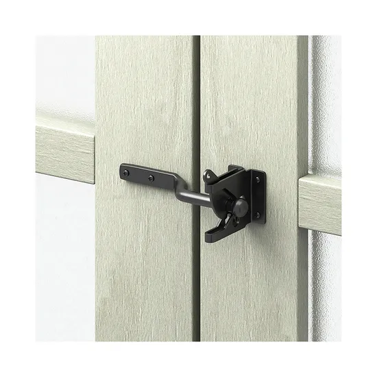 Pestillo de puerta con palanca de gravedad autoblocante: resistente para vallas de metal y madera