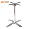 Pata plegable ajustable de la tabla del metal de la aleación de aluminio de la base de la tabla de los muebles de encargo