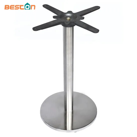 Base de mesa de patas de muebles de aluminio con cruz de café de metal personalizado