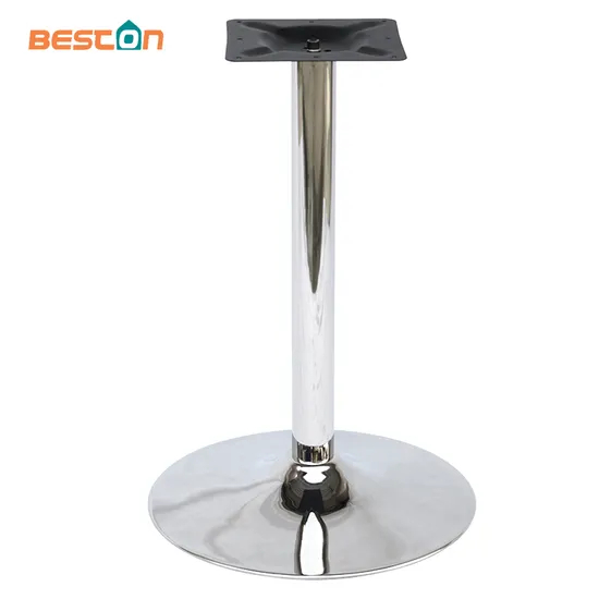 Base pulida de la mesa de comedor de los Ss del grado de las patas 304# de la tabla del acero inoxidable