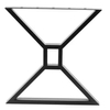 MID Century Modern X-Frame Metal Solid Frame Patas de mesa duraderas negras