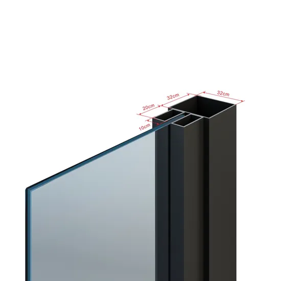 Puerta interior de vidrio con estructura de acero y placa protectora, sistema de puerta corrediza interior