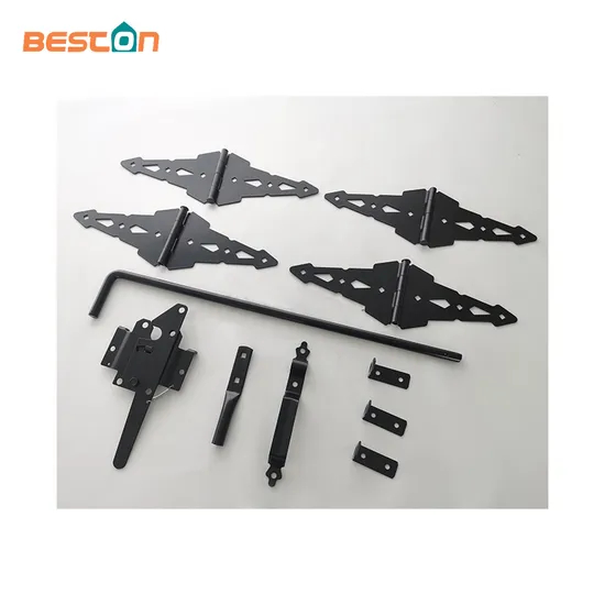 Hardware de valla SS304 PVC/bisagra de puerta de madera y pestillo para puerta de patio de jardín