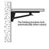 Soporte de estante plegable de metal para mesa de banco Soporte de bricolaje