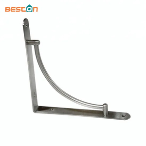 Soporte decorativo para estante de metal blanco