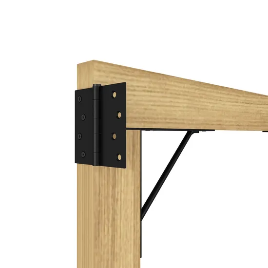 Kit de soporte para puerta Soporte para puerta exterior y bisagras para puerta
