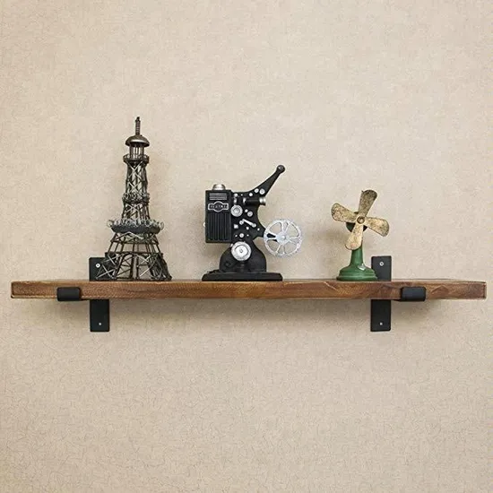 Soportes de pared para estante de hierro, soporte triangular para puerta de madera