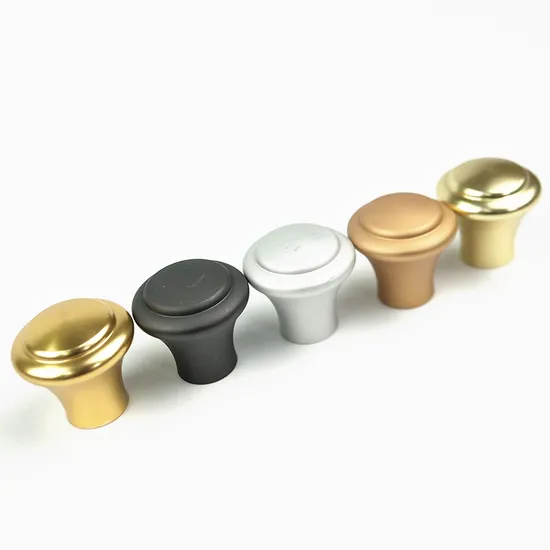 Perilla giratoria para armario de cocina, aleación de aluminio, tornillo, manija de sujeción