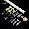 Kits de herrajes para puertas corredizas de granero plegables, armario, guardarropa, accesorios para armarios