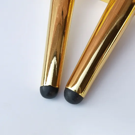 Patas de muebles engrosadas de metal ligero de lujo, color negro y dorado: diseño moderno para sofá, mesa y uso comercial