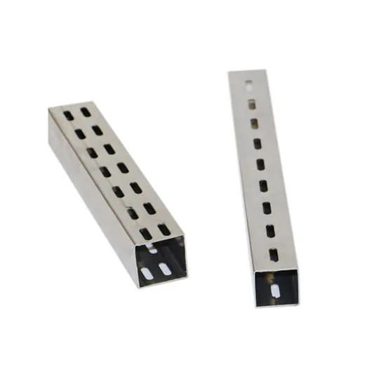 Tubo de metal cuadrado de doble orificio AA columna 25 * 25 mm
