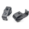 Kit de herrajes para puerta corrediza de granero con doble pliegue lateral y riel de rodillo