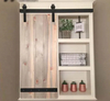 Juego de rieles para puertas correderas, mini gabinete, granero, 3 pies