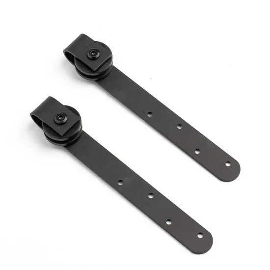 Kit de herrajes para puerta de Granero doble de hierro de derivación silenciosa Industrial rodante para gabinete