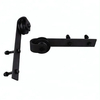 Kit de herrajes para puerta de granero con derivación de puerta de madera doble resistente con riel de acero