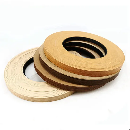 Muebles de cocina, madera contrachapada decorativa, bandas de borde de PVC de plástico, cinta, ribete para muebles