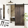 Kit de herrajes para puerta de granero corrediza de madera interior en forma de J tradicional Country Classic de 6.6 pies | Fabricantes personalizados