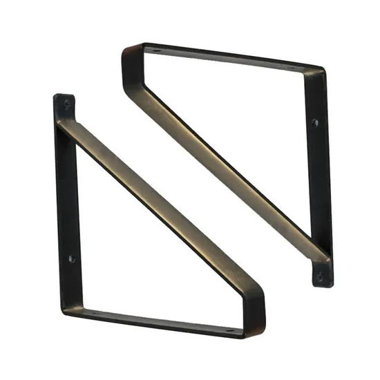 Soportes de estante de esquina flotantes de metal de acero al por mayor en stock listos