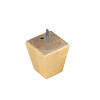 Patas ovaladas para muebles de 3 patas de madera maciza de mango: versátiles para mesa de comedor, mesa de centro y uso comercial