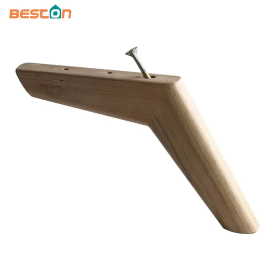 Patas de madera en forma de cono inclinado en 7: accesorios de soporte de muebles personalizables en color y pintados con aerosol para proyectos de bricolaje