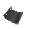 Manija de aluminio del gabinete del perfil del borde de la puerta de la cocina del acabado del color cepillado negro mate