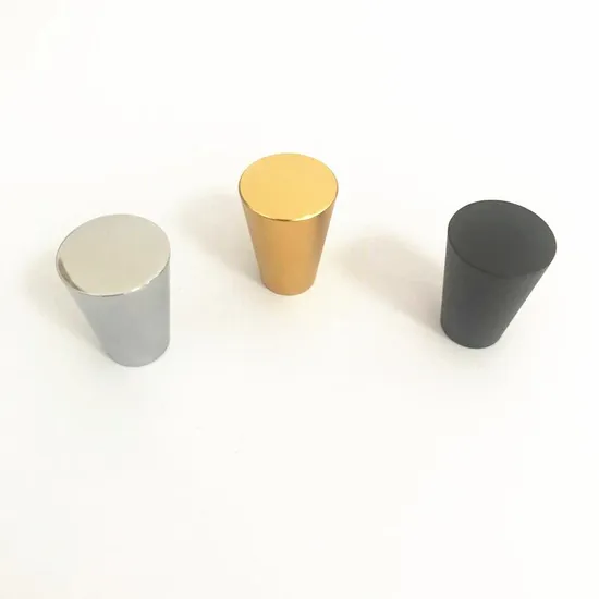 Perilla de tirador de cajón, herrajes de cocina, muebles macizos, cromado, negro mate y latón dorado
