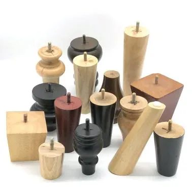Patas de sofá de cono oblicuo de madera maciza | Accesorios populares modernos para sillas de sofá