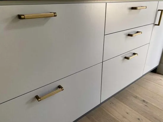 Tirador moleteado para gabinete, tirador de cajón mate negro sólido de cocina de 16mm de diámetro