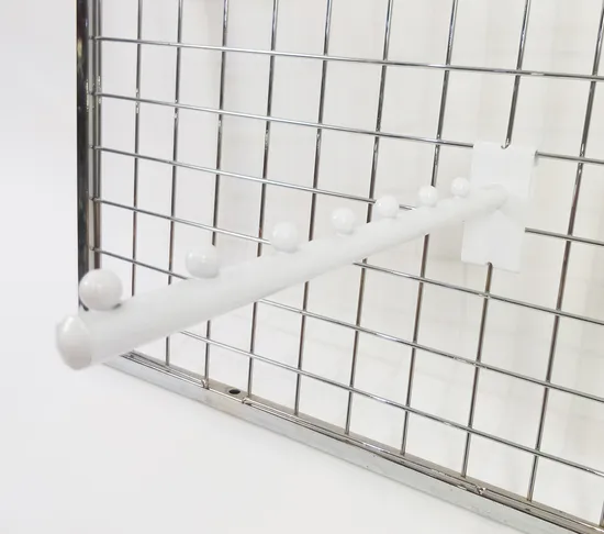 Ganchos de pared de rejilla colgantes de exhibición de metal para gancho de alambre de pared de rejilla