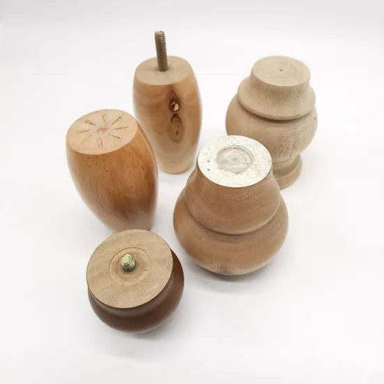 Patas de sofá cónicas de metal y madera - Accesorios para muebles de madera maciza, venta al por mayor