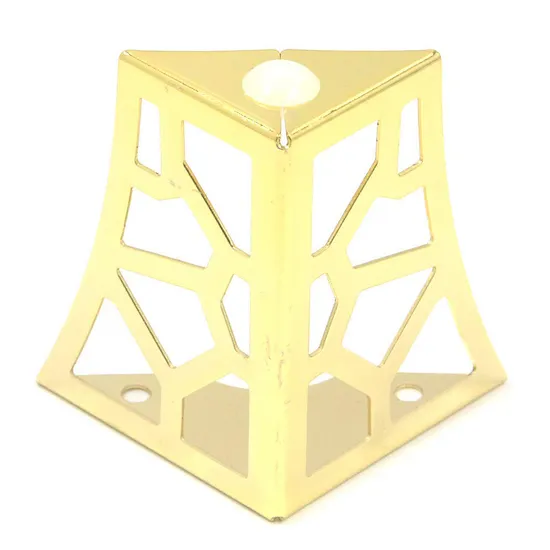 Patas de sofá de acero cónico de lujo moderno en cromo/oro – Soporte para camas, armarios y sofás